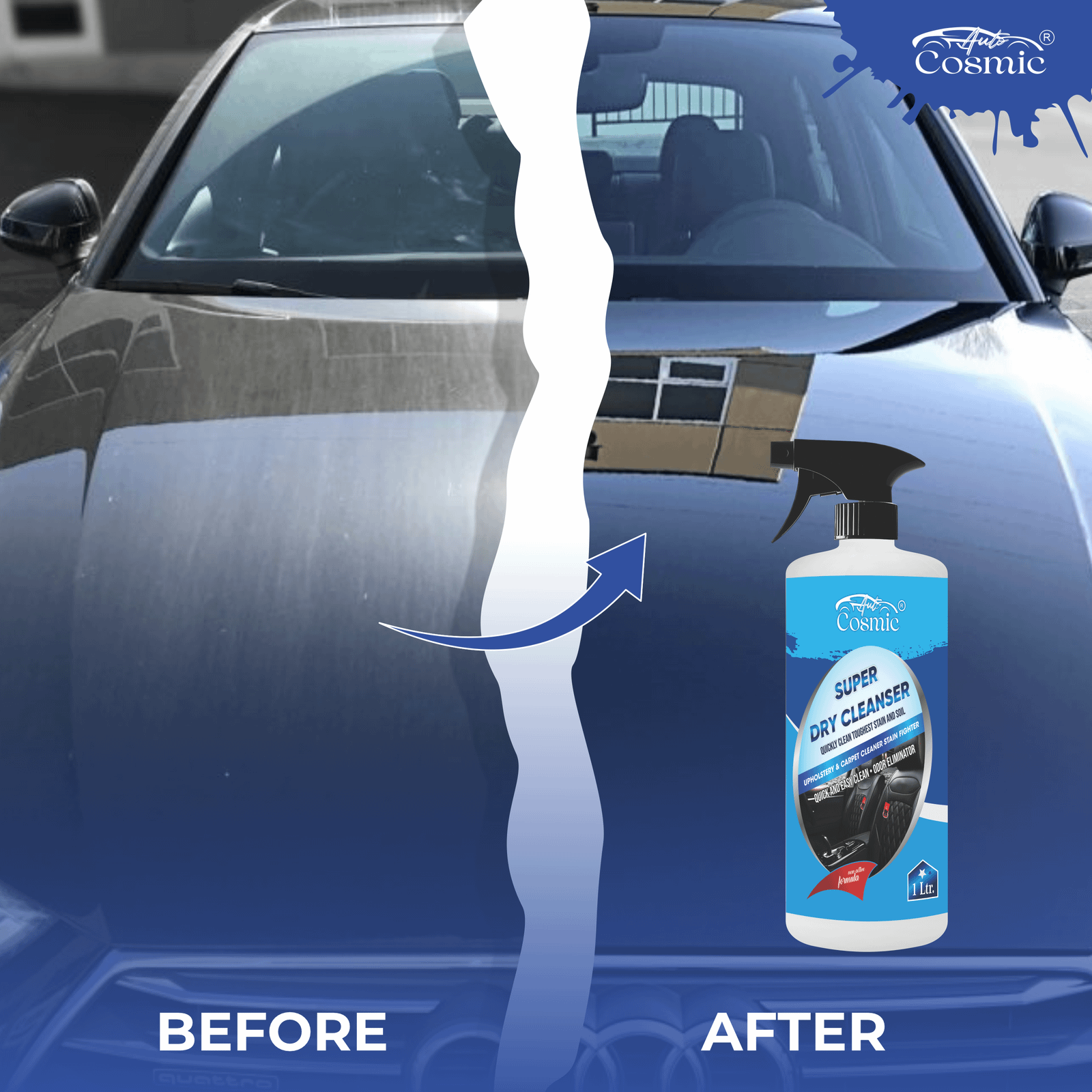 AutoCosmic Super Dry Cleanser Ultimate Auto Care Solution